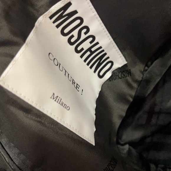 Moschino Couture Men's Plaid Wool Tuxedo Jacket NWT - Picture 11 of 16